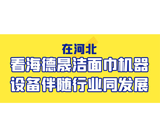 在河北，看海德晟潔面巾機器設(shè)備伴隨行業(yè)同發(fā)展