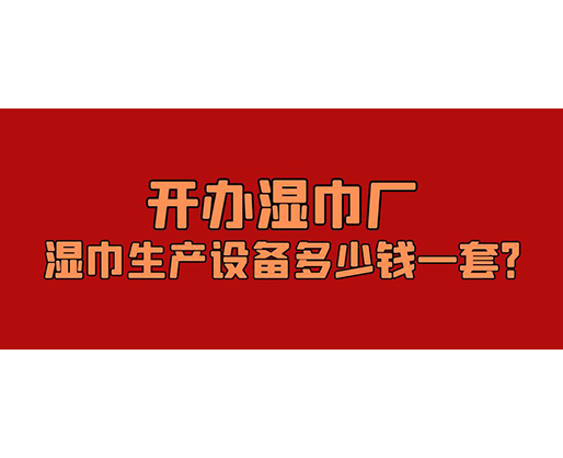 開辦濕巾廠，濕巾生產(chǎn)設(shè)備多少錢一套？