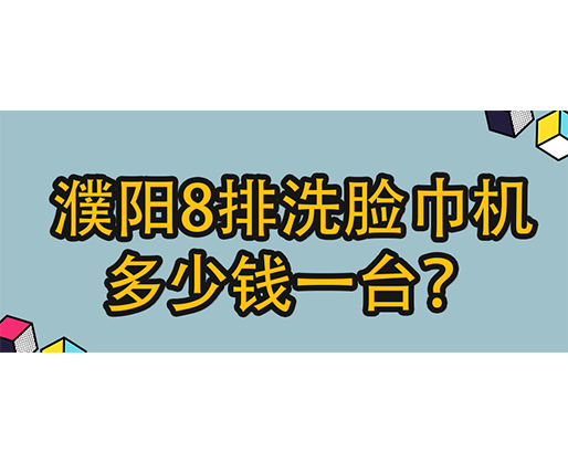 濮陽8排洗臉巾機多少錢一臺？